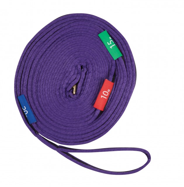 Kincade Two Tone Lunge Line With Circle Markers (Purple/Black)