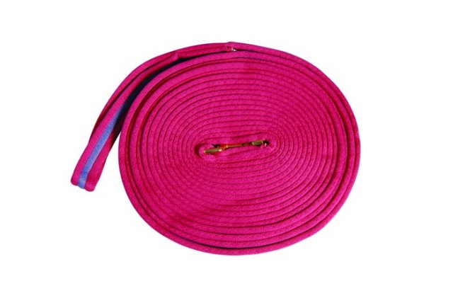 Kincade Two Tone Padded Lunging Rein (Hot Pink/Purple)