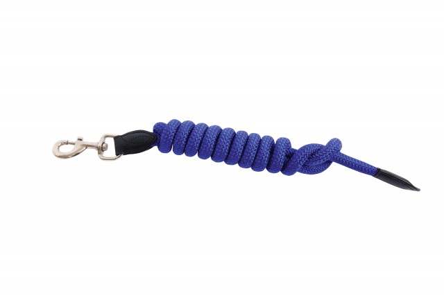 Kincade Leather Rope Lead (Blue/Black)