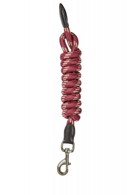 Kincade Leather Rope Lead (Burgundy/Brown)