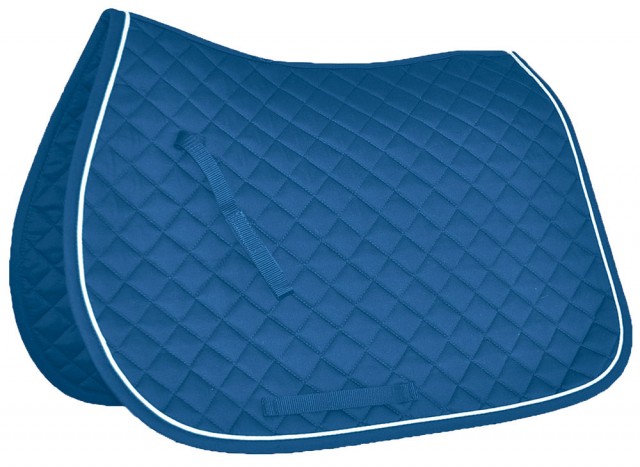 Mark Todd Piped Saddle Pad (Royal Blue/White)