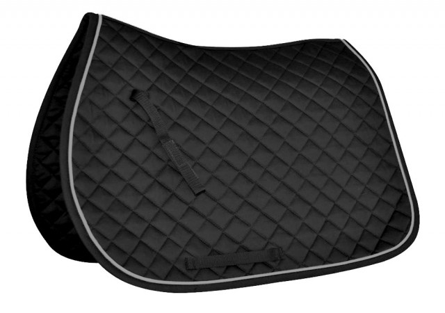 Mark Todd Piped Saddle Pad (Black/Grey)