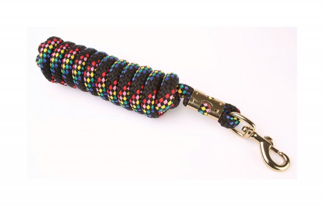 Hy Plaited Lead Rope (Black Multi)