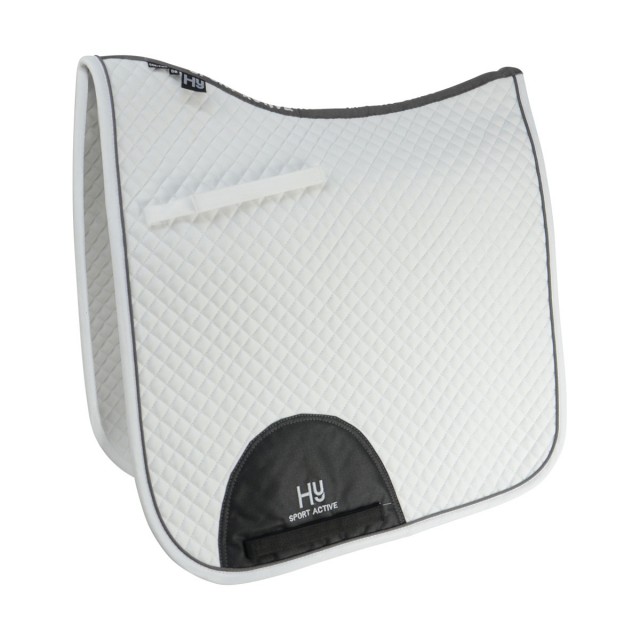Hy Sport Active Dressage Saddle Pad (White)
