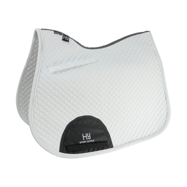 Hy Sport Active GP Saddle Pad (White)