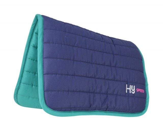 HySPEED Reversible Two Colour Saddle Pad (Navy/Teal)