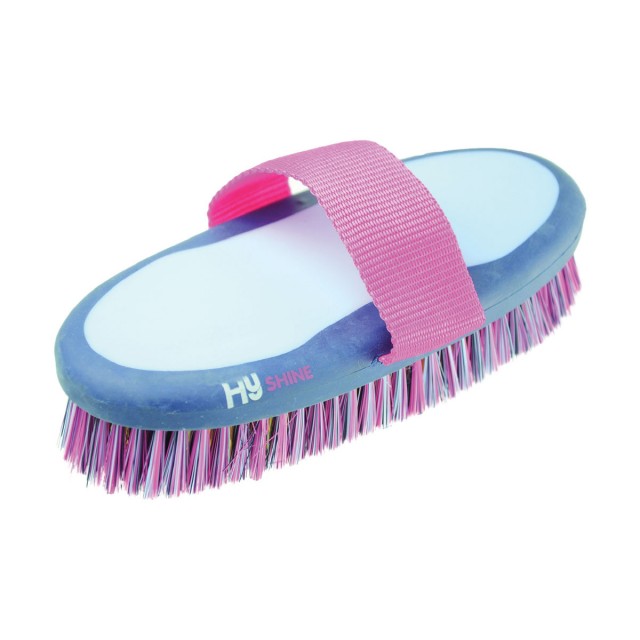 HySHINE Pro Groom Body Brush (Navy/Light Blue)