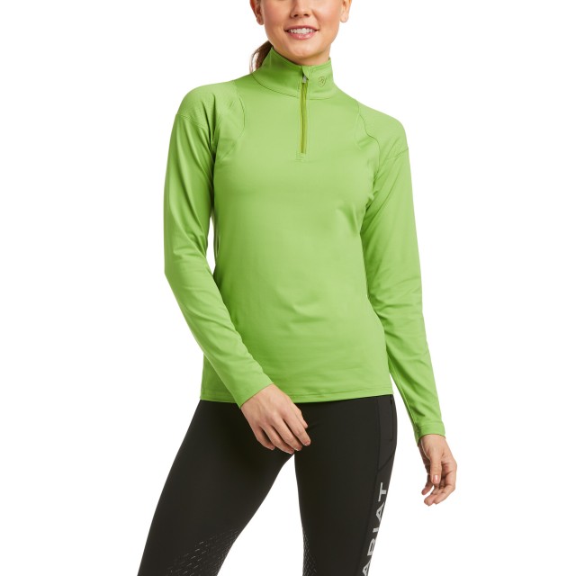 Ariat Women's Auburn 1/4 Zip Base Layer (Peridot)