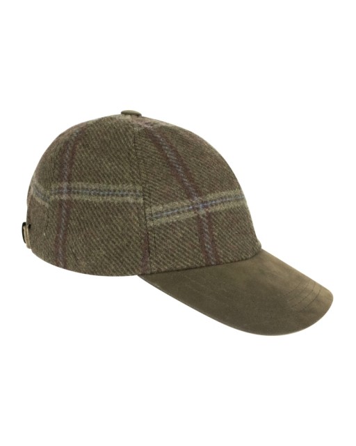 Hoggs of Fife Ladies Musselburgh Tweed Baseball Cap (Bracken Tweed)