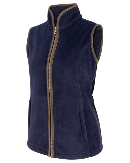 Hoggs of Fife Ladies Stenton Fleece Gilet  (Navy)