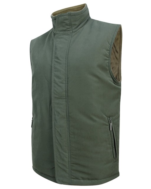 Hoggs of Fife Men's Breezer II Bodywarmer (Olive/Mocha)