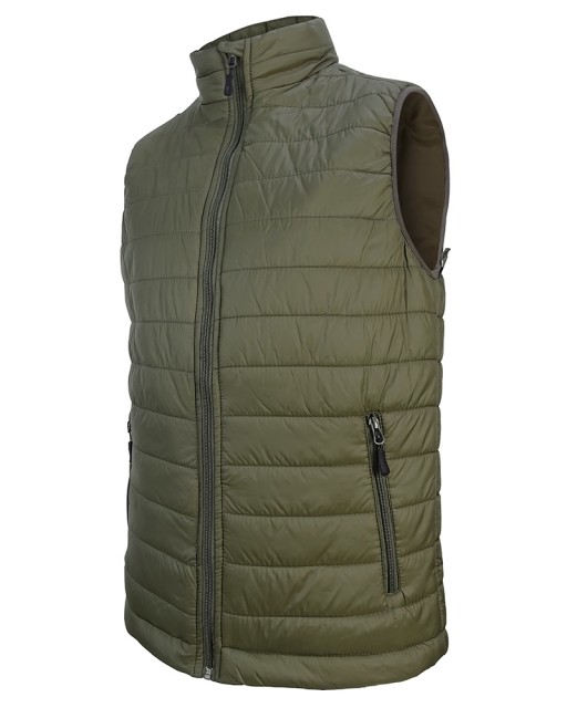 Hoggs of Fife Men's Craigmore  Interactive Quilted Gilet (Dark Khaki)