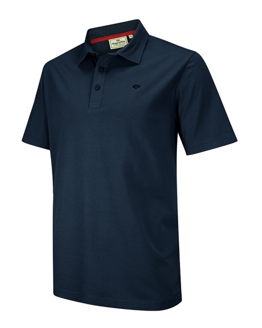 Hoggs of Fife Men's Crail Jersey Poloshirt (Navy)