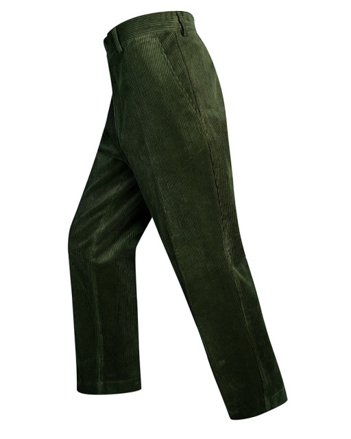 Hoggs of Fife Men's Heavyweight Cord Trousers (Dark Olive)