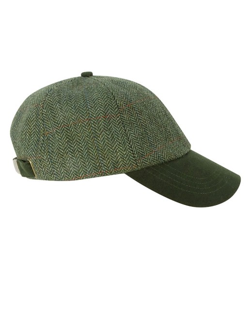Hoggs of Fife Men's Helmsdale Tweed Baseball Cap (Green)