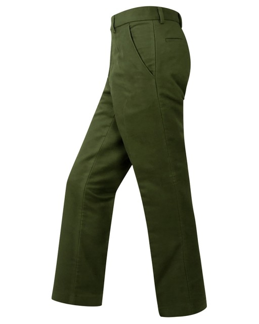 Hoggs of Fife Men's Monarch Moleskin Trousers (Dark Olive)