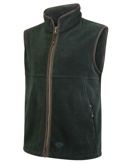 Hoggs of Fife Men's Stenton Technical Fleece Gilet (Pine)