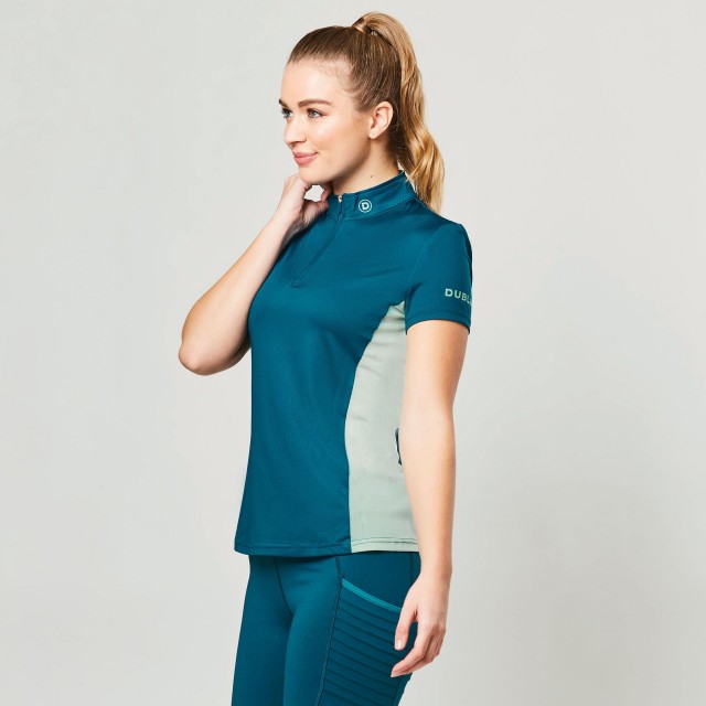 Dublin Ladies Airflow CDT Short Sleeve Tech Top (Blue Lagoon)