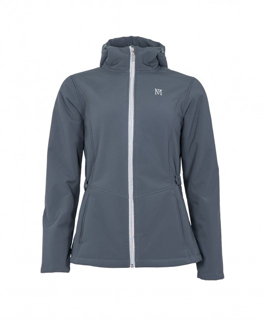 Mark Todd Women's Softshell Fleece Lined Jacket (Grey/Silver)