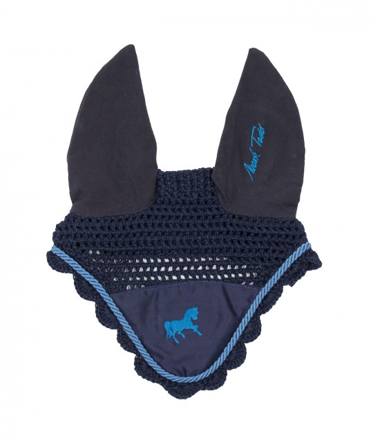 Mark Todd Kids Collection Fly Veil (Navy & Aqua)