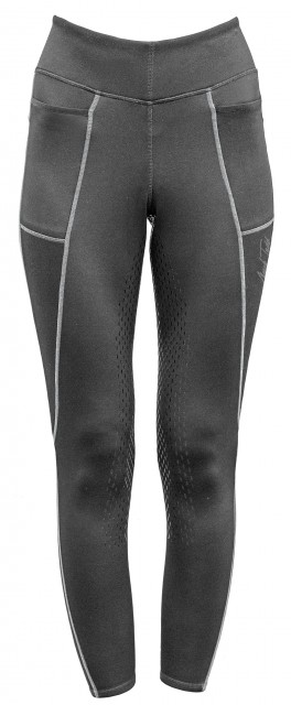 Mark Todd Women's Winter Riding Leggings (Grey & Silver)