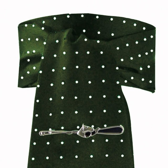 Equetech Pin Spot Riding Stock (Green/White)