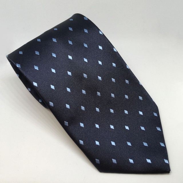 Equetech Diamond Show Tie (Navy/Light Blue)