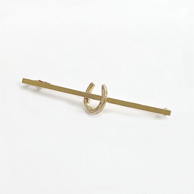 Equetech Horseshoe Stock Pin (Gold)