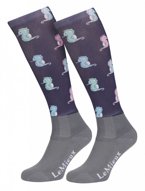 LeMieux Adults Footsie Sock (Seahorse)