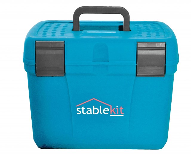 Stablekit Grooming Box (Baby Blue & Grey)
