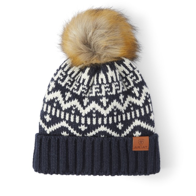 Ariat Azulejo Beanie (Navy/Sea Salt)