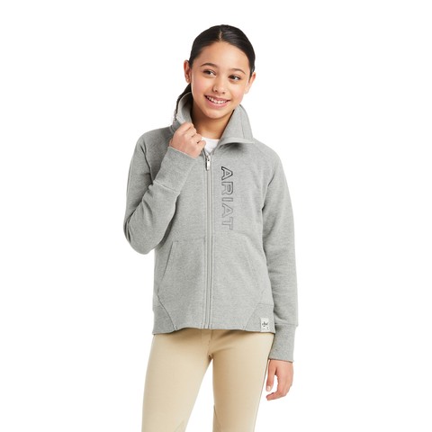 Ariat Youth Team Logo Sweatshirt (Heather Grey)