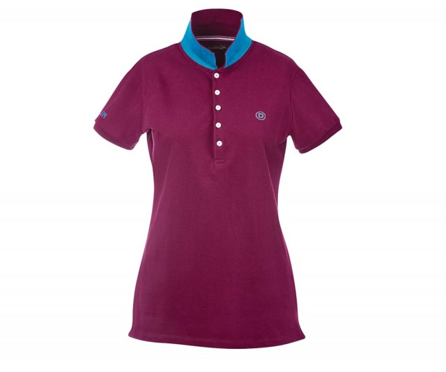 Dublin Ladies Lily Cap Sleeve Polo (Deep Crimson Red)