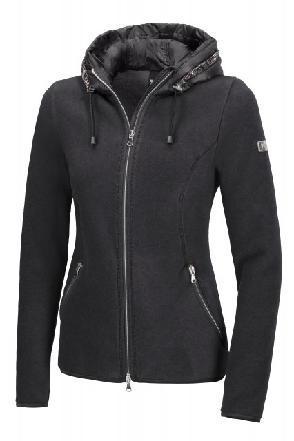 Pikeur Ladies Antonia Full Zip Hooded Fleece (Gripey Melange)