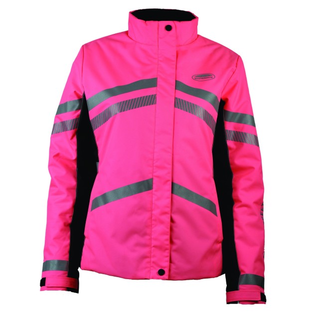 Weatherbeeta Adults Reflective Heavy Padded Waterproof Jacket (Pink)