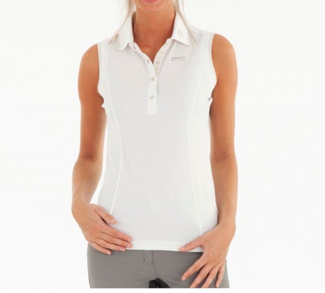 Anky Sleeveless Polo Shirt (White)