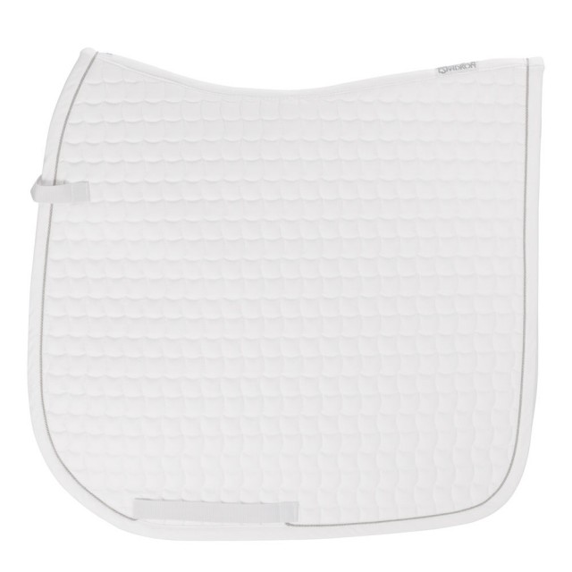 Eskadron Basics Dressage Saddlepad (White/Silver)