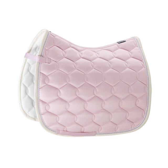 Eskadron Performance Glossy Wave Contrast Dressage Saddlepad (Powder Rose)