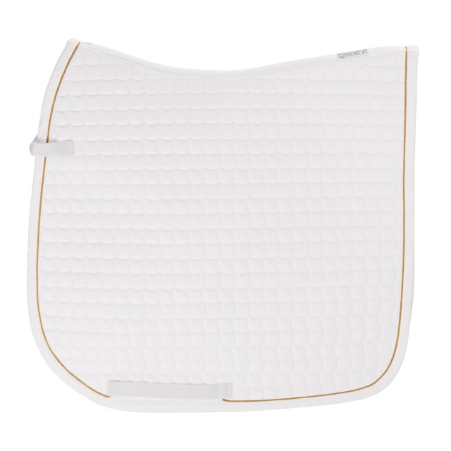 Eskadron Basics Dressage Saddlepad (White/Gold)