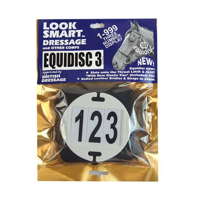 Equidisc Bridle Number Holder 3 Digit