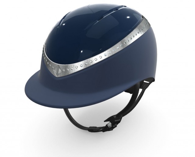 Charles Owen Halo CX Riding Hat (Midnight Gloss/Platinum Constelation Ring/Midnight Matt)