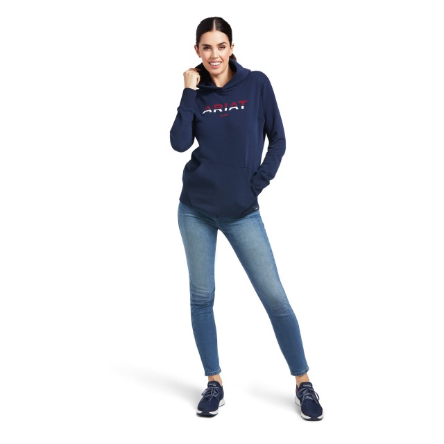 Ariat Women's 3D Logo 2.0 Hoodie (Navy)