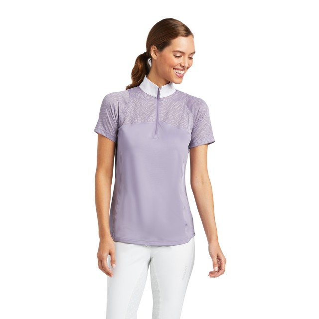 Ariat Women's Airway 1/4 Zip Show Shirt (Dusk Grey)