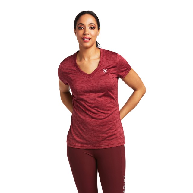 Ariat Women's Laguna Short Sleeve Baselayer (Zinfandel)