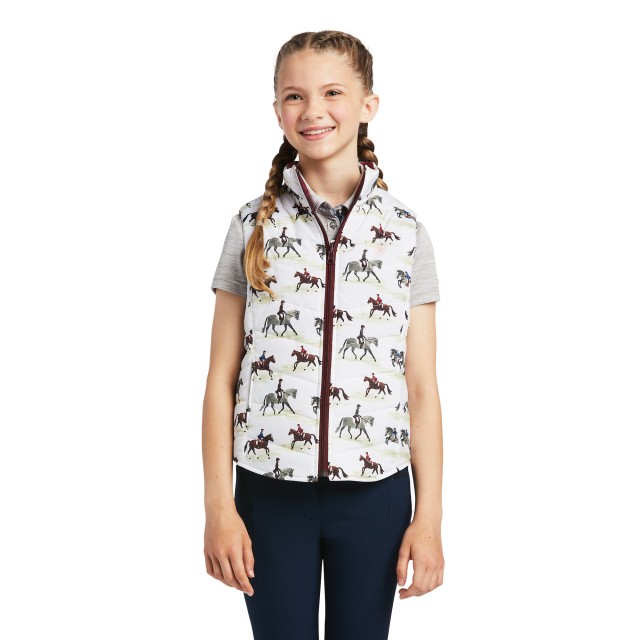 Ariat Youth Bella Reversible Vest (Good Show/Zinfandel)