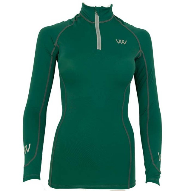 Woof Wear Ladies Performance Riding Shirt (British Racing Green)