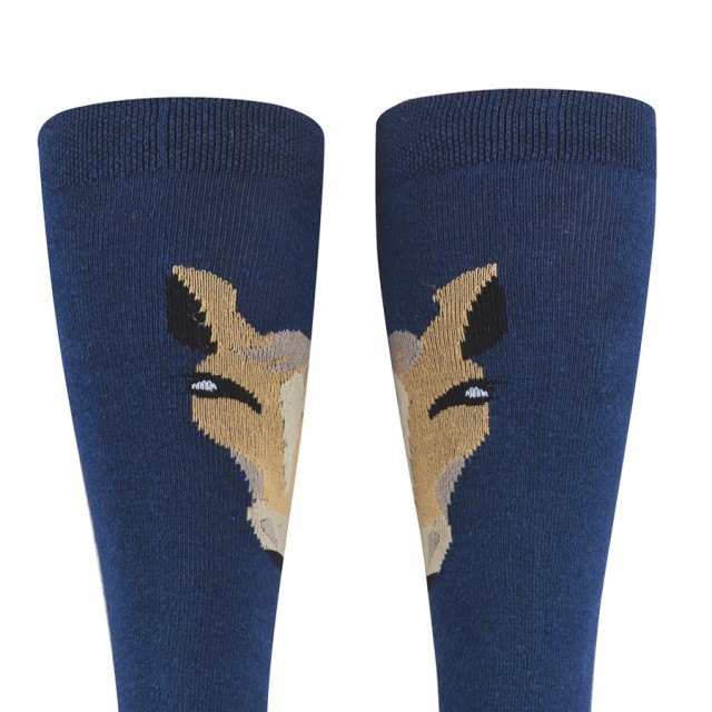 Dublin Adults 3 Pack Socks (Blueberry Navy Horse Face)