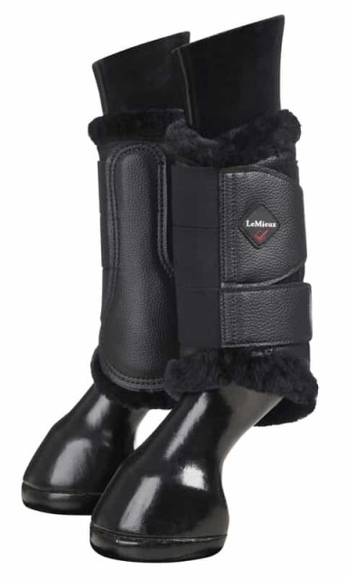 LeMieux Fleece Lined Brushing Boots ( Black)