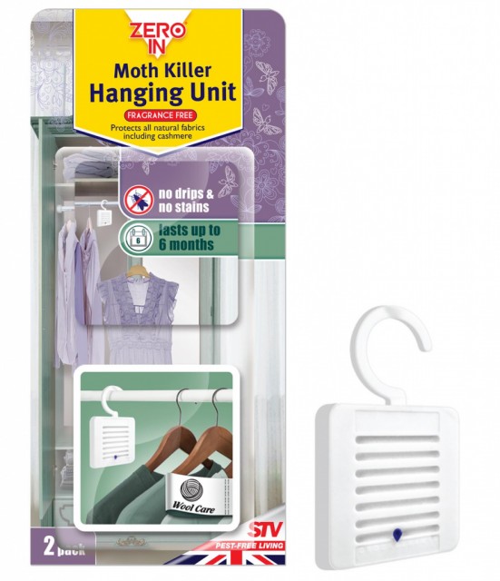 Zero In Moth Killer Hanging Unit (2pk)