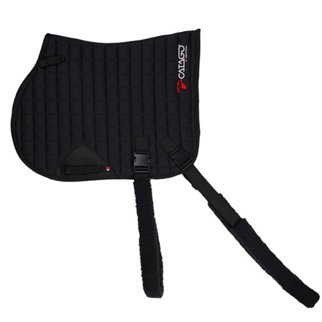 CATAGO FIR-Tech Training Saddle Pad With Elastic (Black)